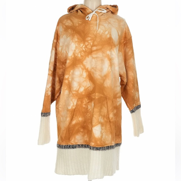 NWOT 3.1 Phillip Lim Mohair-Trim Tie-Dye Hoodie Size Medium - Picture 7 of 17